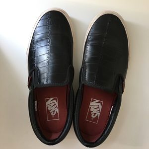 Vans Black Embossed Sneakers