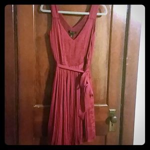 Red cocktail dress