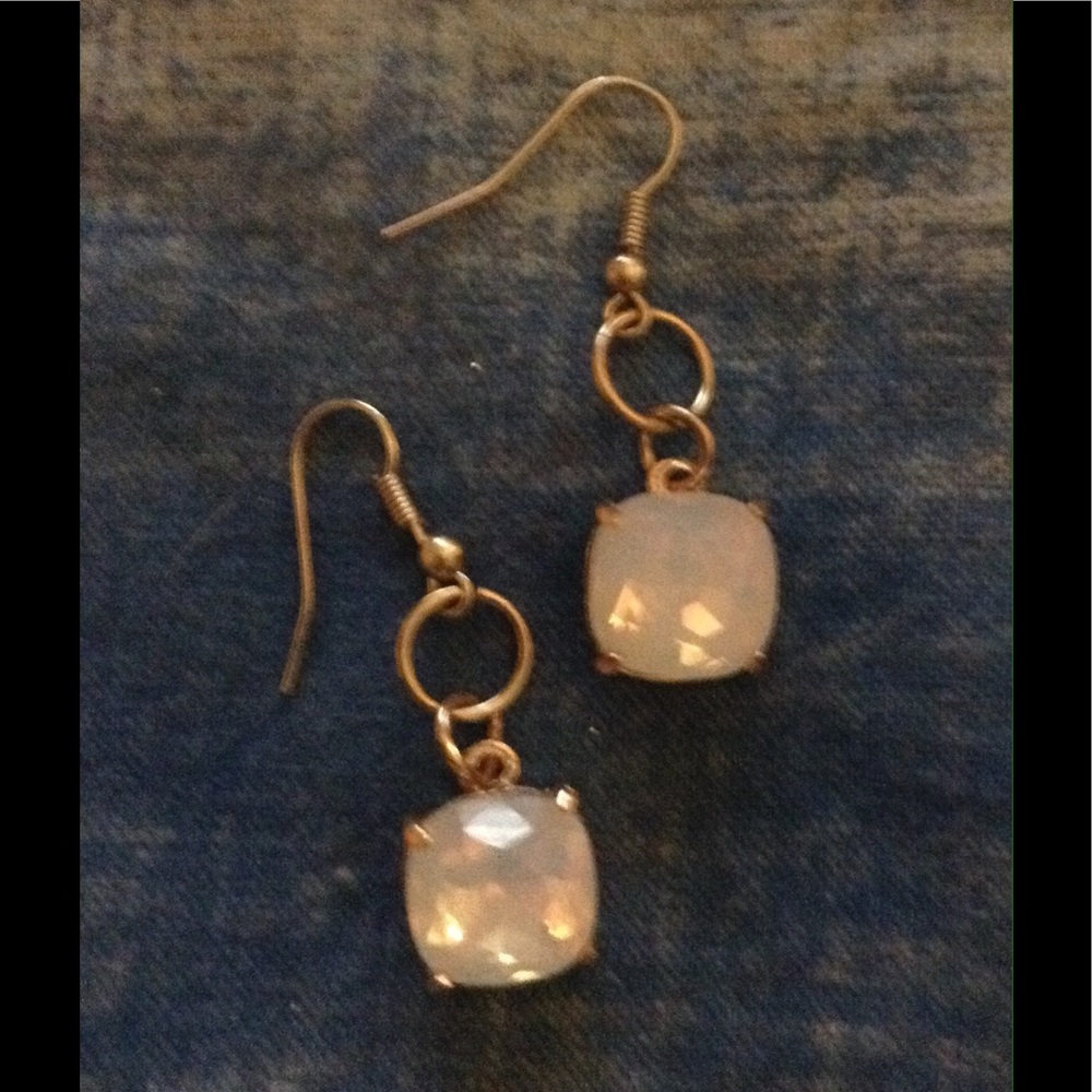 Opalescent gemstone earrings