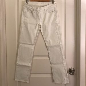 7 For All Mankind White Jeans