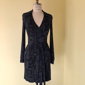 Banana Republic wrap dress long sleeve petite XS