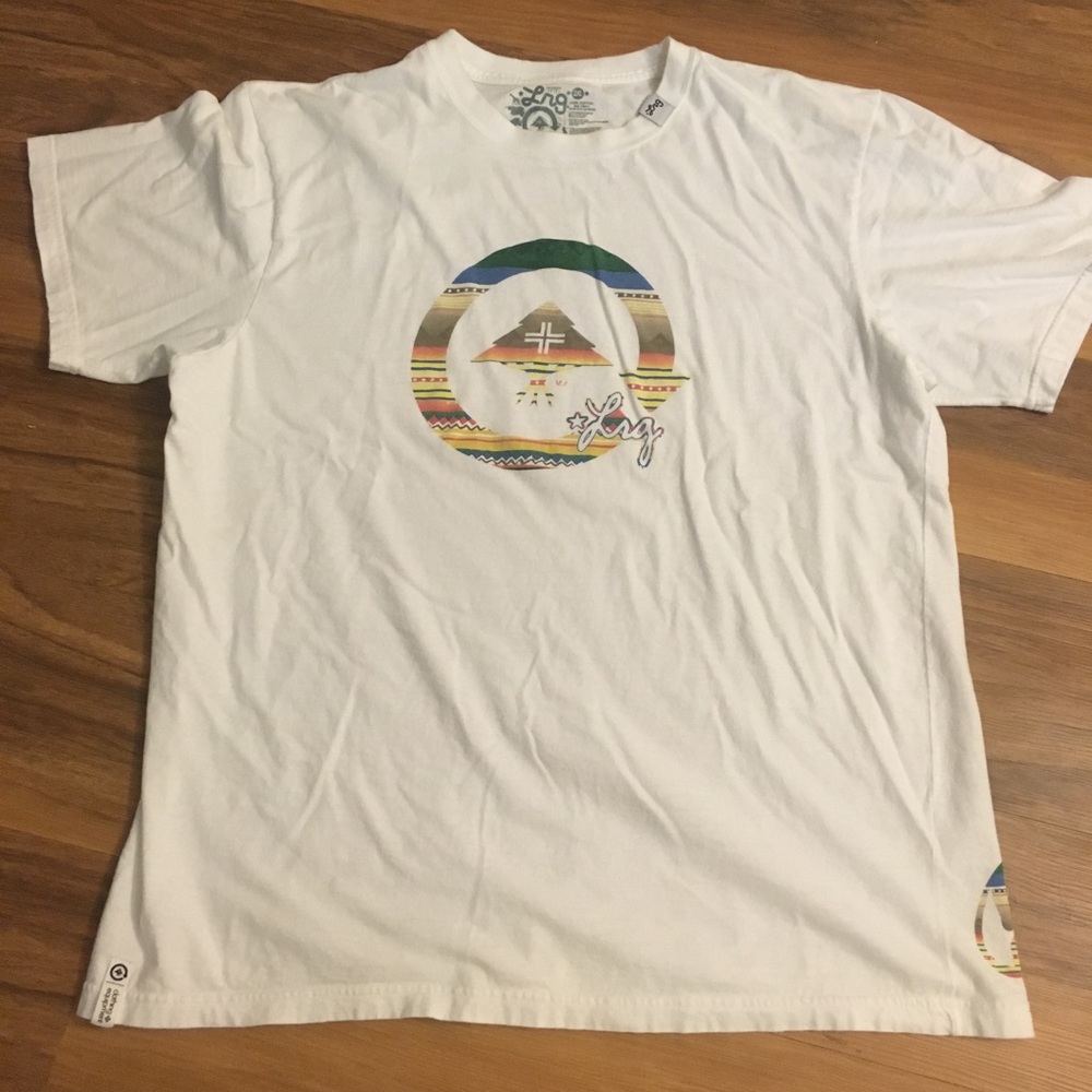 LRG Lifted Research Group White Short Sleeve T