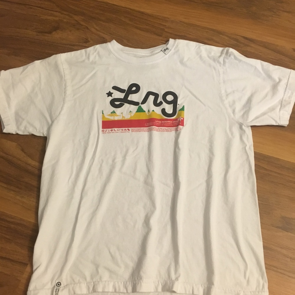 LRG Lifted Research Group White Short Sleeve T XL