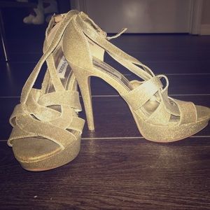 Steve Madden Gold Heels