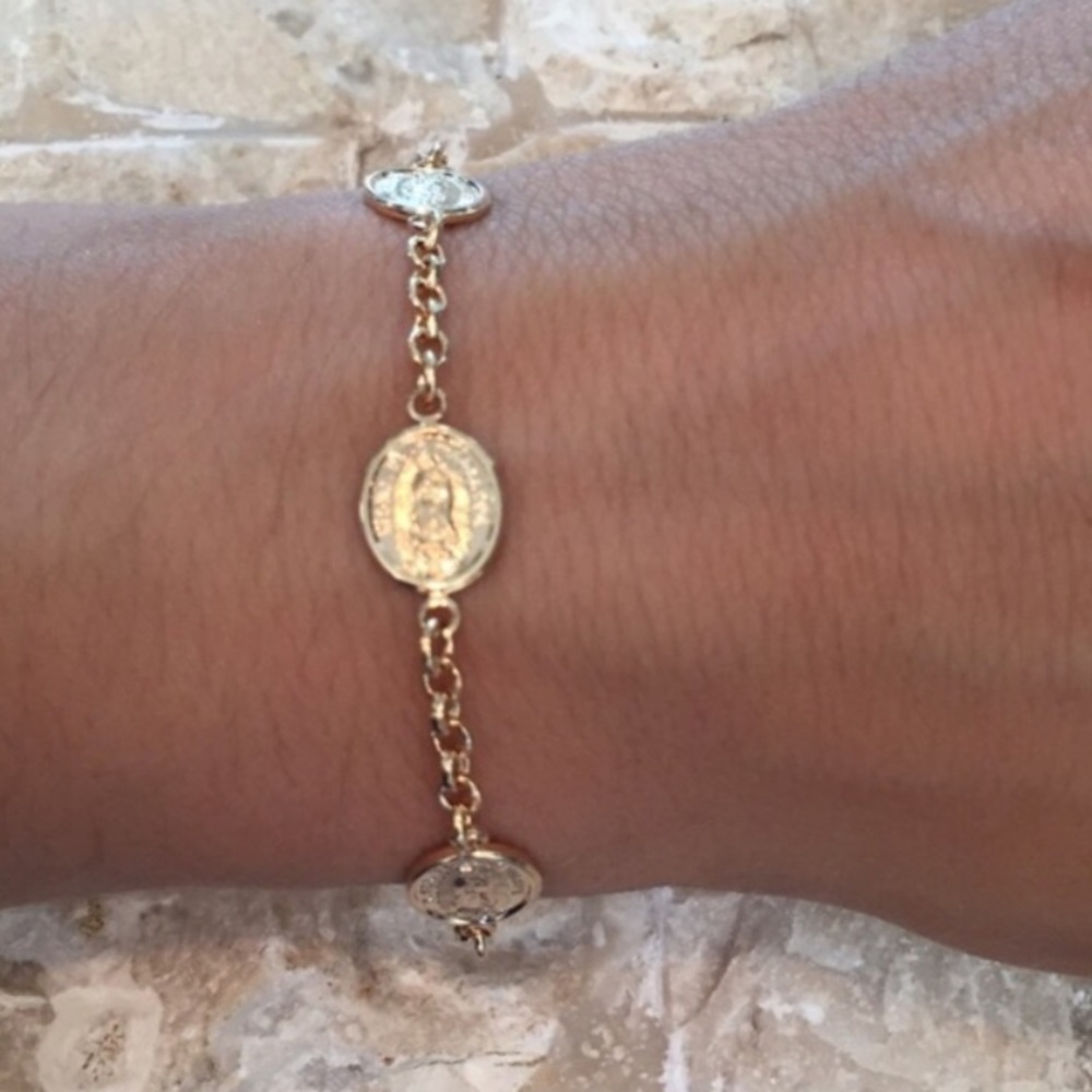 18k GF Miraculous Mary Bracelet