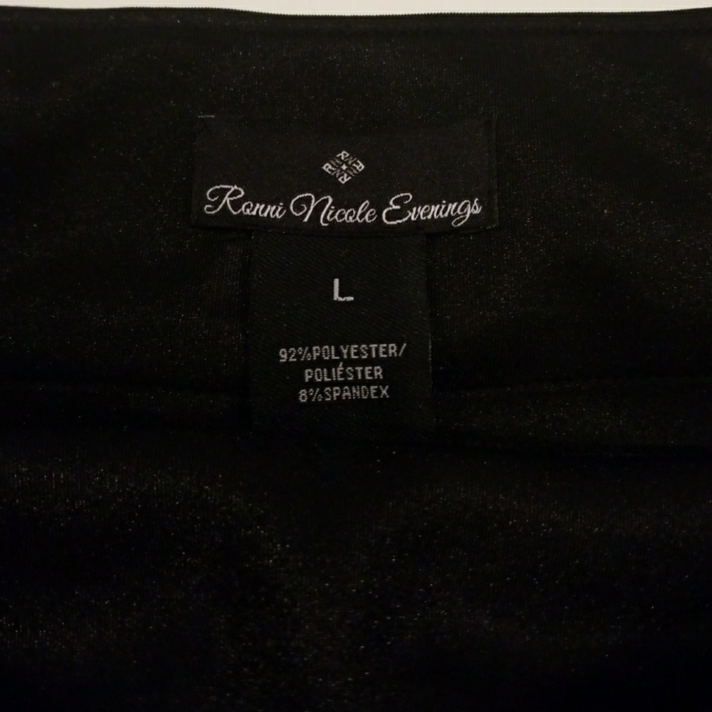 Black formal dress pants.