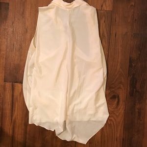 Silk Cape Button Down Tank