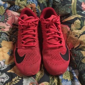 Hot pink Nike sneakers