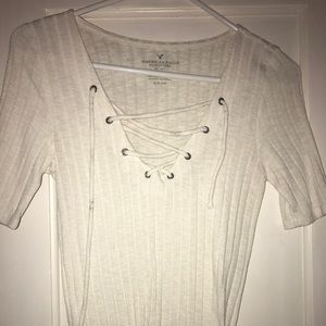 White tie shirt