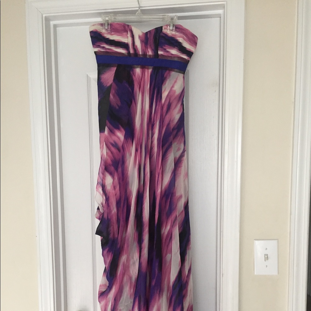 BCBG MaxAzria watercolor begonia dress