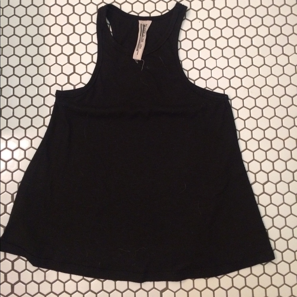 Black tank top