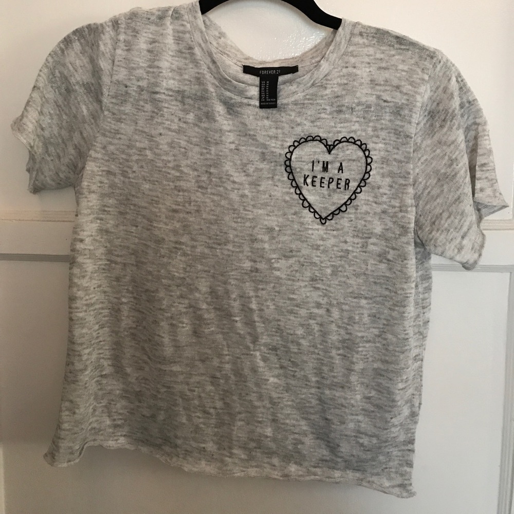 Logo tee with heart