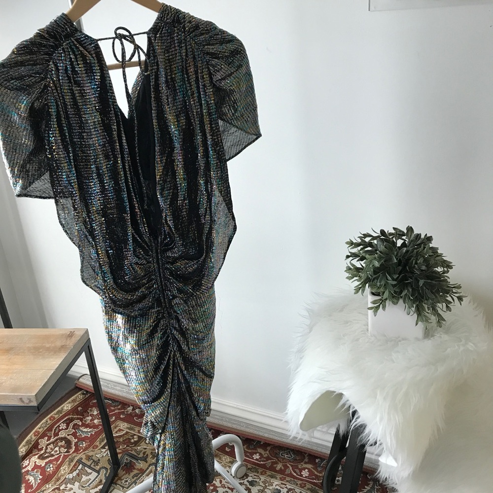 Vintage silver mermaid inspired dress