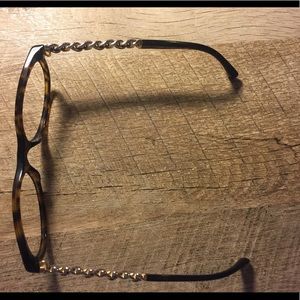 Chanel eyeglass frame - tortoise with gold side