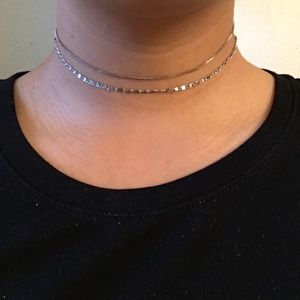 Silver and bronze chain choker Silver and bronze chain choker