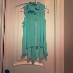 NWOT Aqua Sheer Sleeveless Top - Sz S