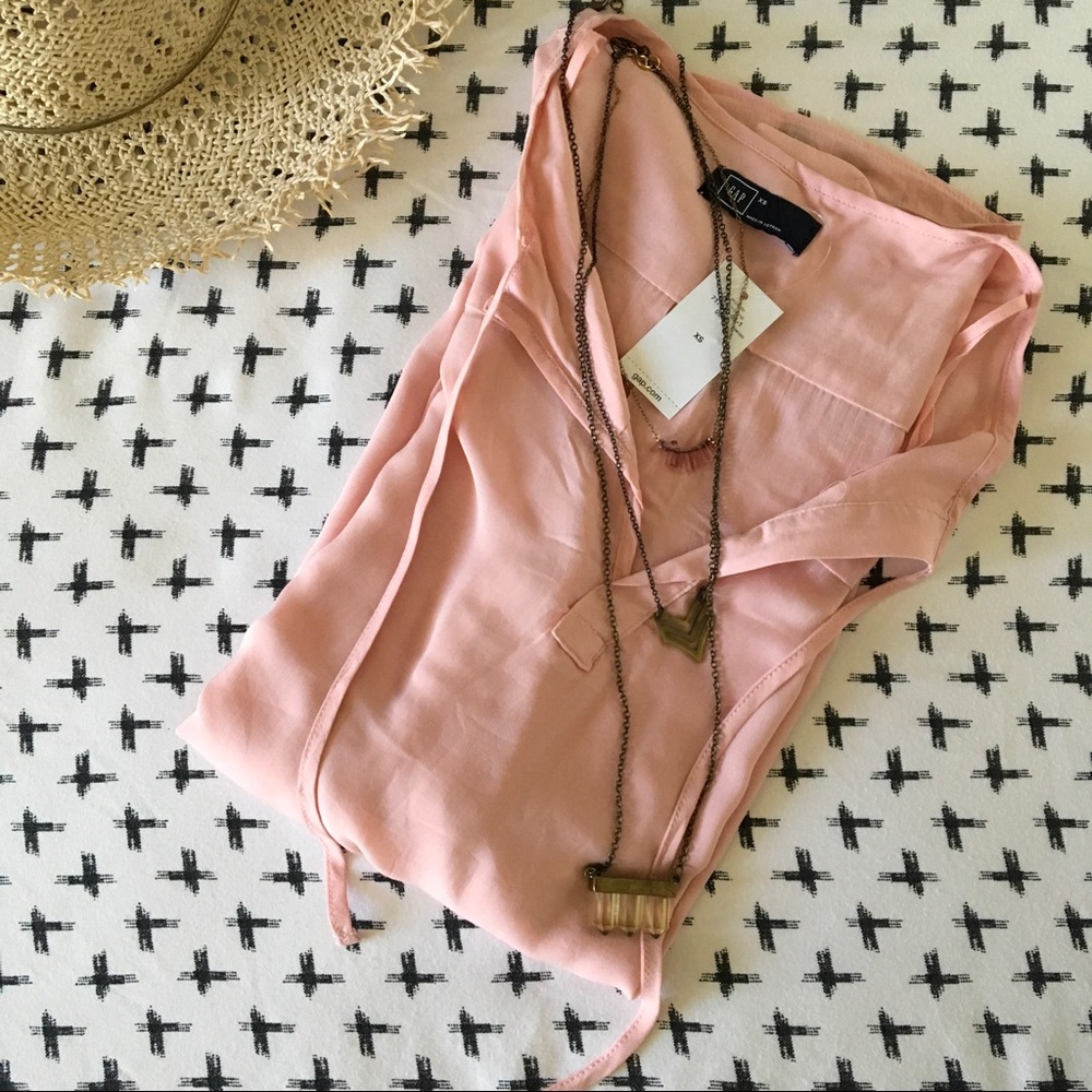 NEW drapey blouse from Gap