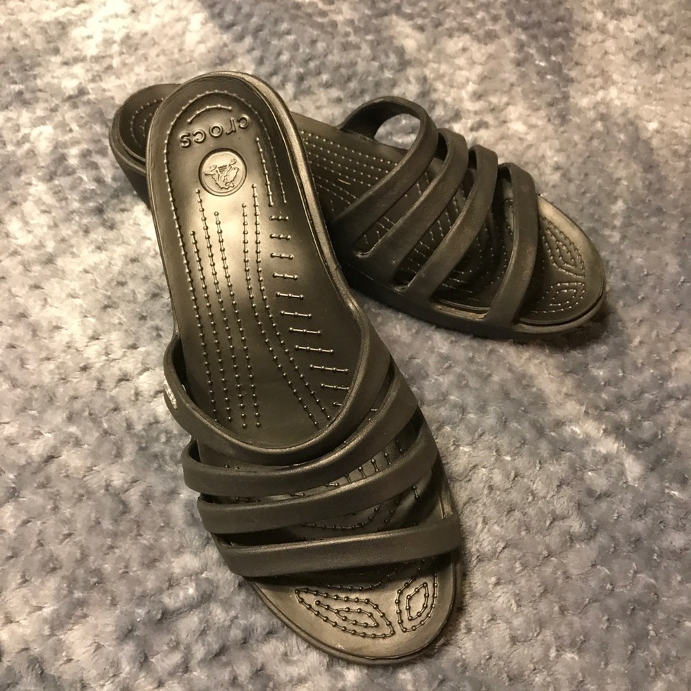 Crocs Black Sandals size 8 ~Awesome comfortable!😊