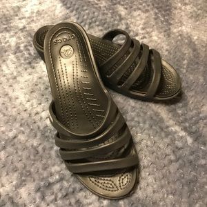 Crocs Black Sandals size 8 ~Awesome comfortable!😊