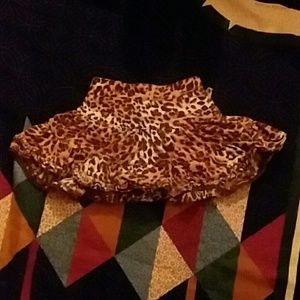Leopard print skirt