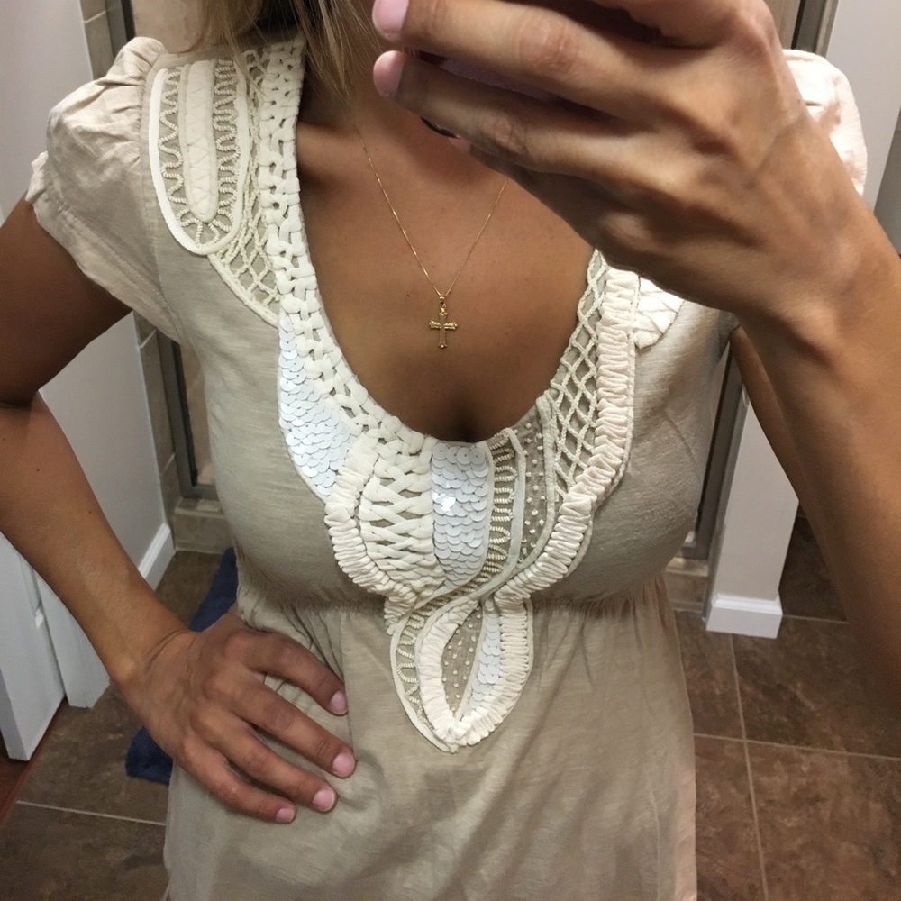 Baraschi Lavaliere Embellished Top