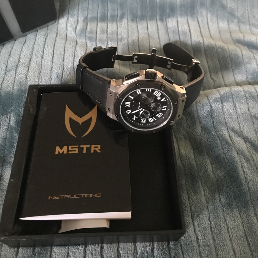 A black new meister watch