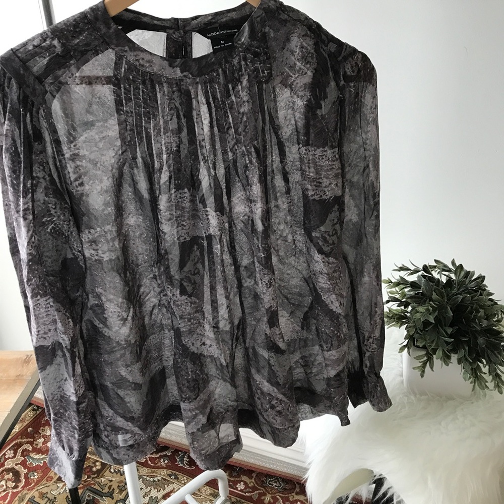 Sheer Moda International Blouse