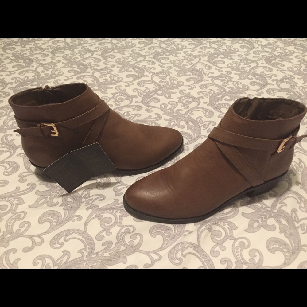Tan ankle boots
