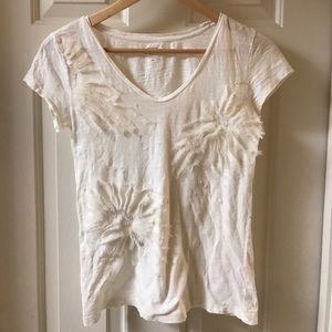 White dressy tshirt with tasteful sequins