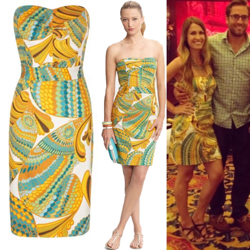 Trina Turk for Banana Republic Strapless Dress