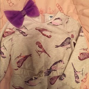 🌸bird print toddler dress 🦄