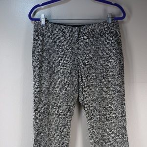 The Limited Drew Fit Black/White Print Pant