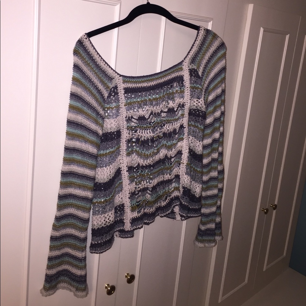 Free People Cotton/Silk Blend Beachy Sweater
