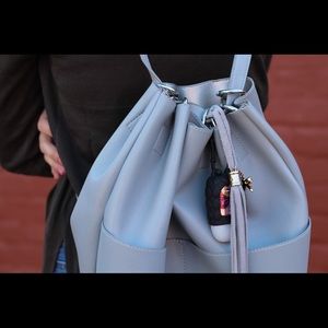 Gray LULU's backpack