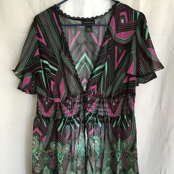 Lane Bryant sheer blouse - Picture 1 of 4