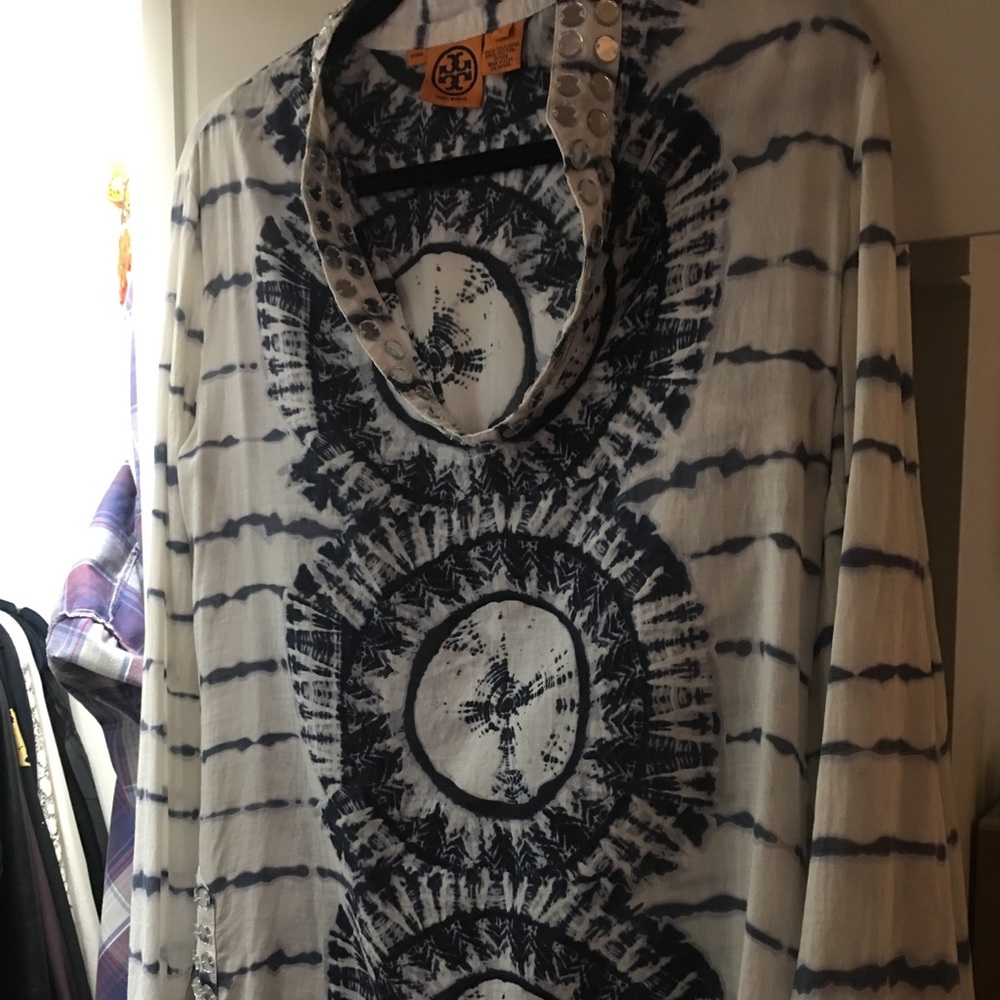 Tory Burch Classic Sequined Tunic - Picture 2 of 5