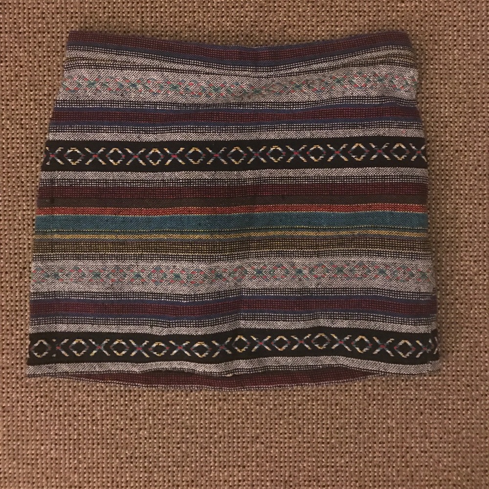 Double Zero Multicolored Mini Skirt - Size M