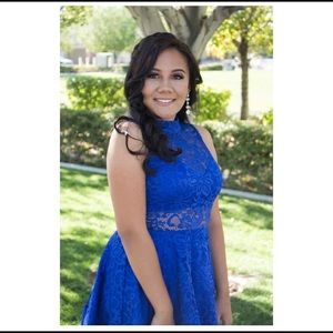 Royal blue homecoming dress