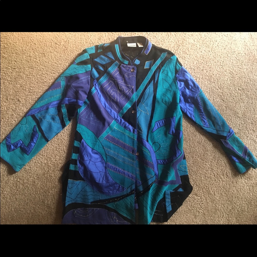 Chicos long sleeve shirt retro