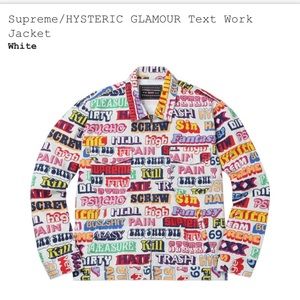 Supreme/Hysteric Glamour Text Work Jacket