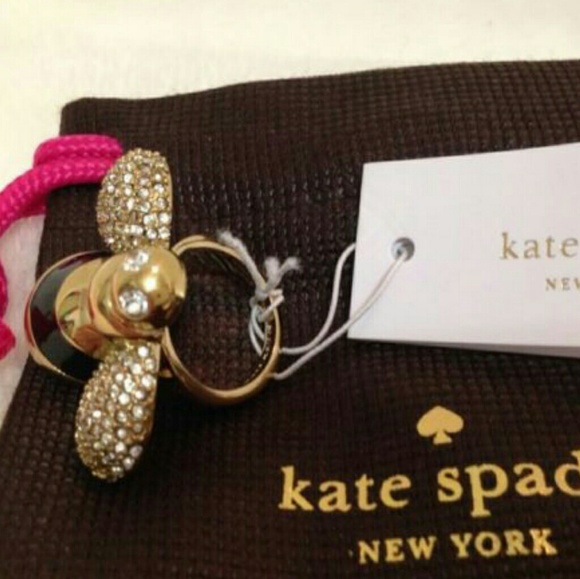Kate spade queen bee ring size 6 NWT - Picture 2 of 3