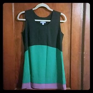 Sleeveless Color Block Top