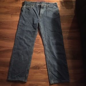 Men's carhartt blue jeans