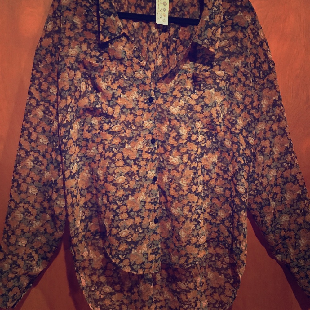 Free People Floral Tunic