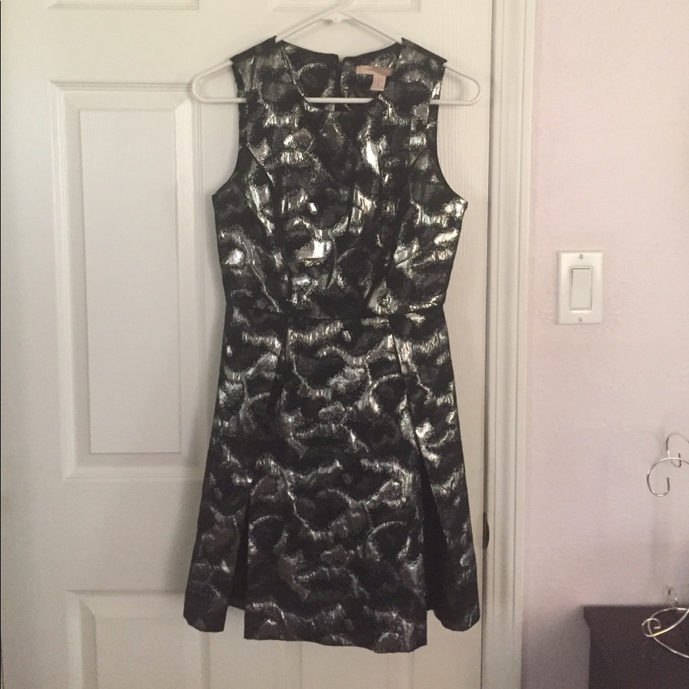 Metallic black dress