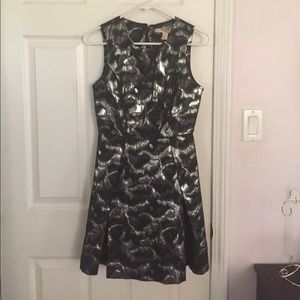 Metallic black dress