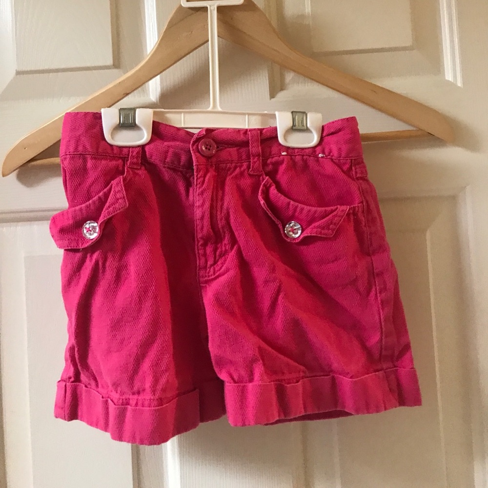 Gymboree pink canvas shorts