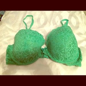 Aerie Sofie lace bra, Kelly green, 38D