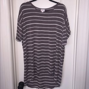LulaRoe Brown Stripe Irma Medium