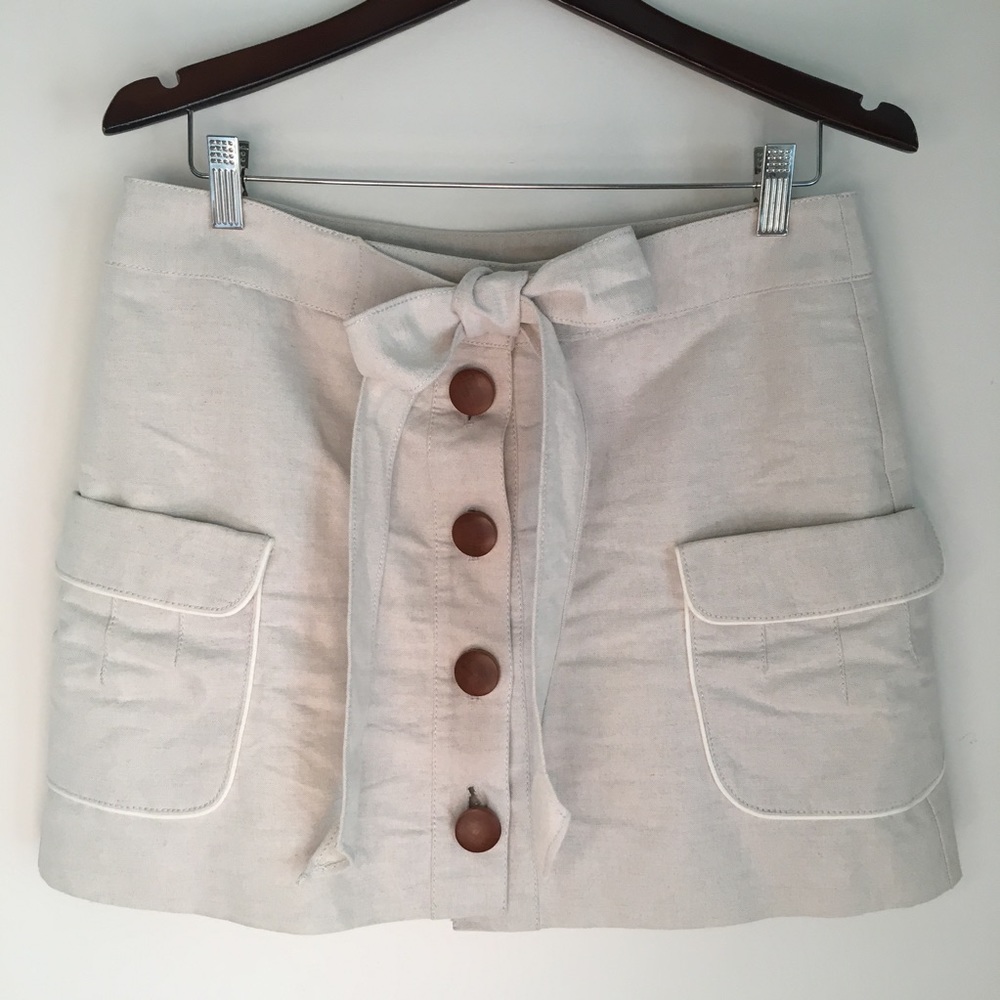 J. Crew safari khaki mini